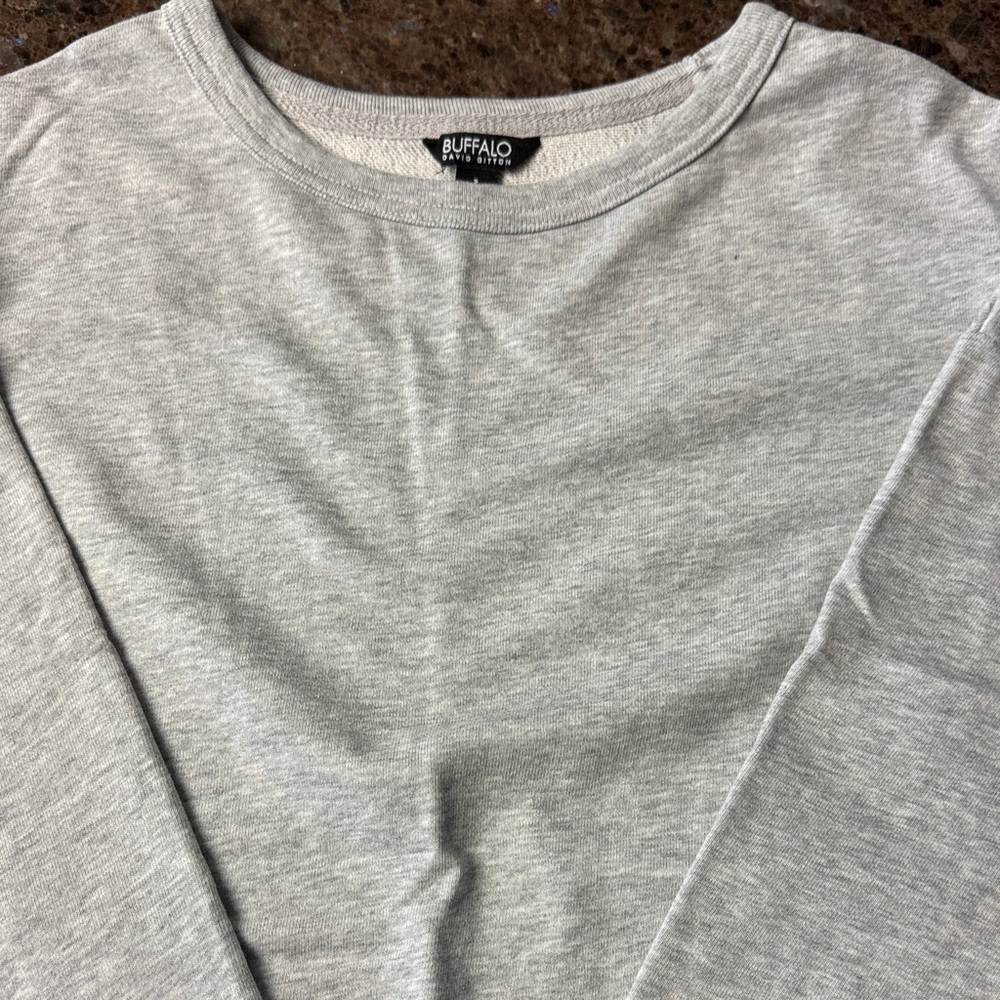 Buffalo David Bitton Heather Gray Long Sleeve Shirt